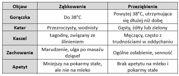 Ząbkowanie czy przeziębienie? Kluczowe różnice